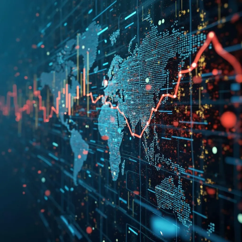 Concept d'intelligence artificielle dans la finance